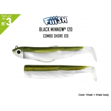 Combo Fiiish Black Minnow 120mm 12g Shore Cores: KAKI + 1 Corpo KAKI (BM194) Combo Fiiish Black Minnow 120mm 12g Shore Cores: KAKI + 1 Corpo KAKI (BM194)